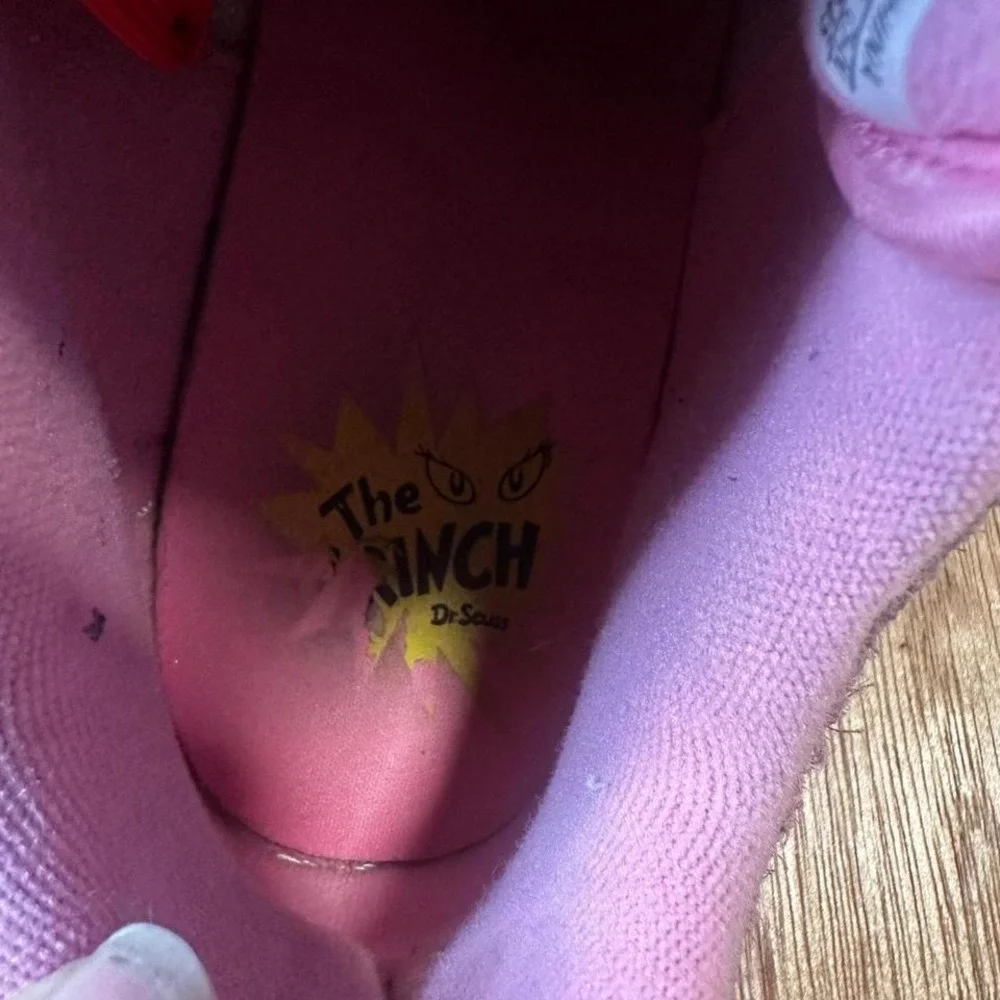 Adidas Forum Low The Grinch Pink Fuzzy Red Stripes Women's Size 8 - Picture 6 of 8